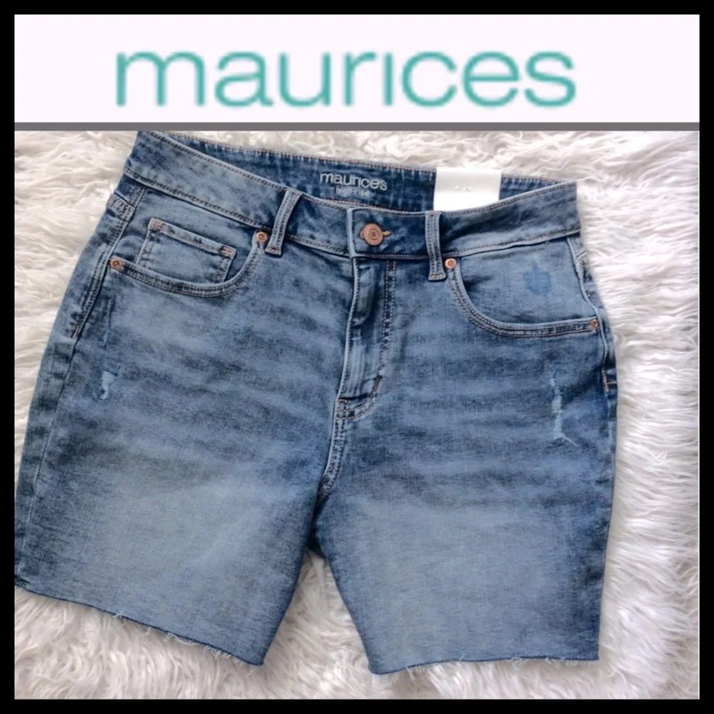 NWT Maurice’s High Rise Denim Shorts